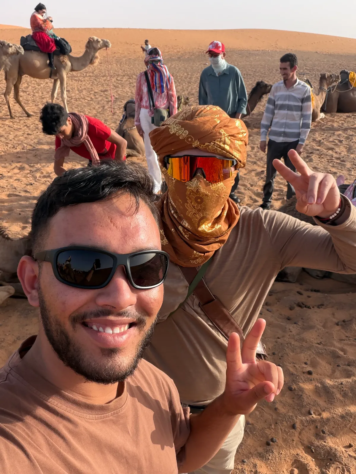 Our guests on the 4 days Marrakech to Fes Sahara tour