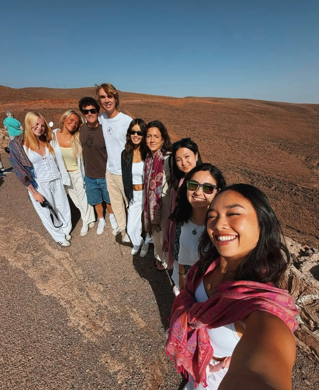 Our guests on the 4 days Marrakech to Fes Sahara tour